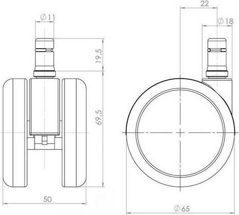 Produktbild Hjh Office 5x ROLO LUX 11mm/65mm