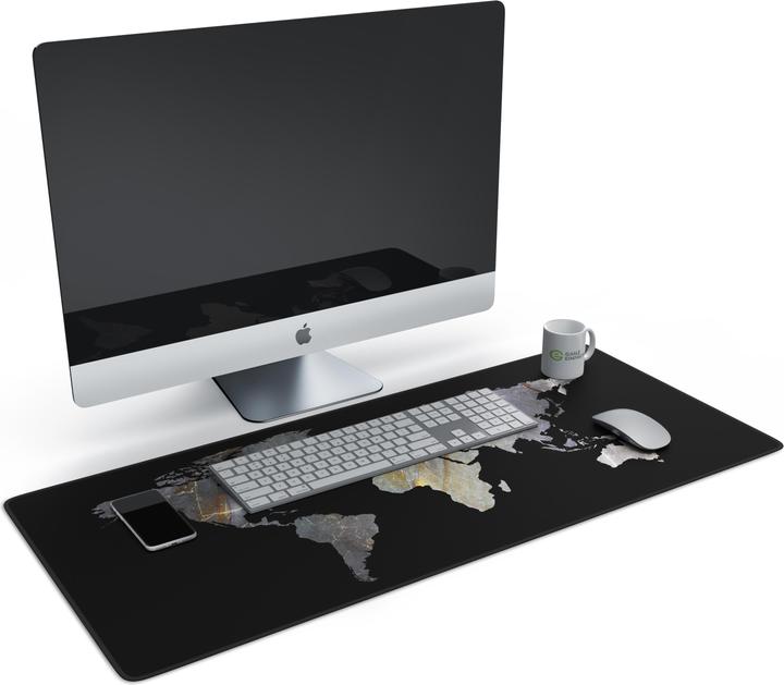 Actual product image CSL Gaming Mouse Pad, XXL Mouse Mat 900 x 400mm, Precision & Speed, Marble Black (XXL)