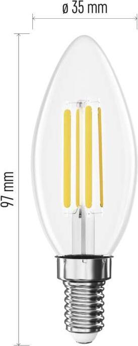 Produktbild Emos LED Lampe (E14, 7 W, 1055 lm, 1 x, D)
