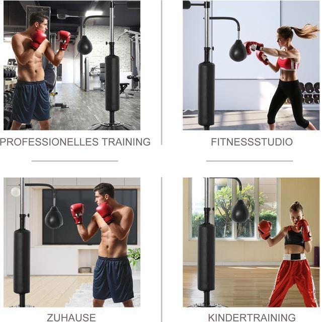 Immagine prodotto Homcom Manichino da boxe (158 cm, 15.10 kg)