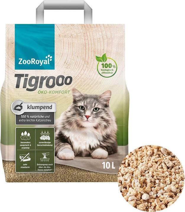 Zooroyal Tigrooo eco-comfort clumping litter