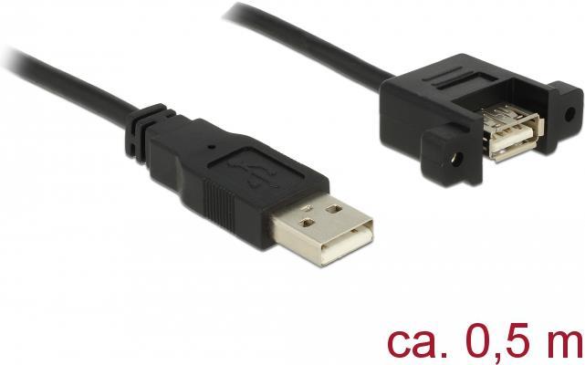 Actual product image Delock USB extension cable (0.50 m, USB 2.0)