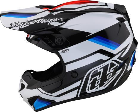 Actual product image Troy Lee Designs GP helmet, Apex, white/blue, S | 55-56cm (55 - 56 cm)