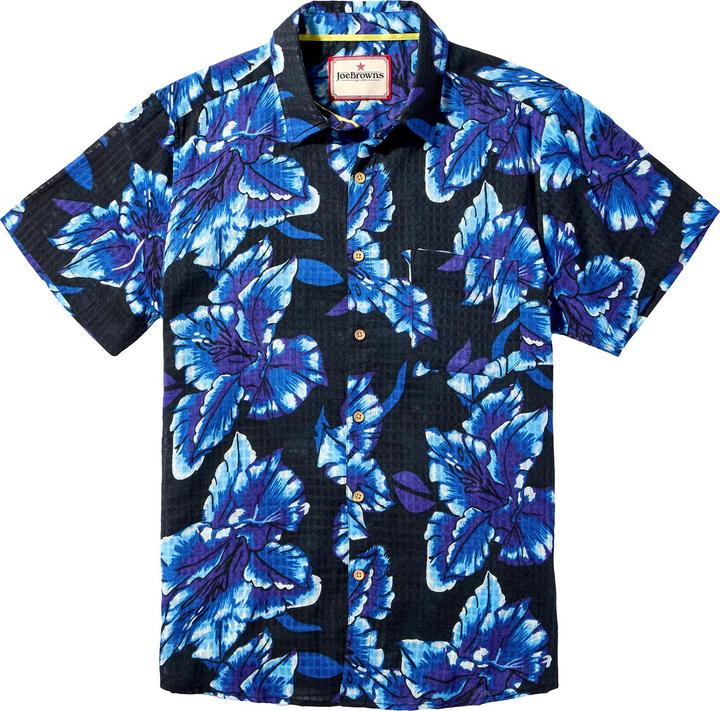 Joe Browns Lightweight Textured Floral Short Sleeve Shirt