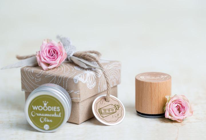 Actual product image Colop Woodies stamps