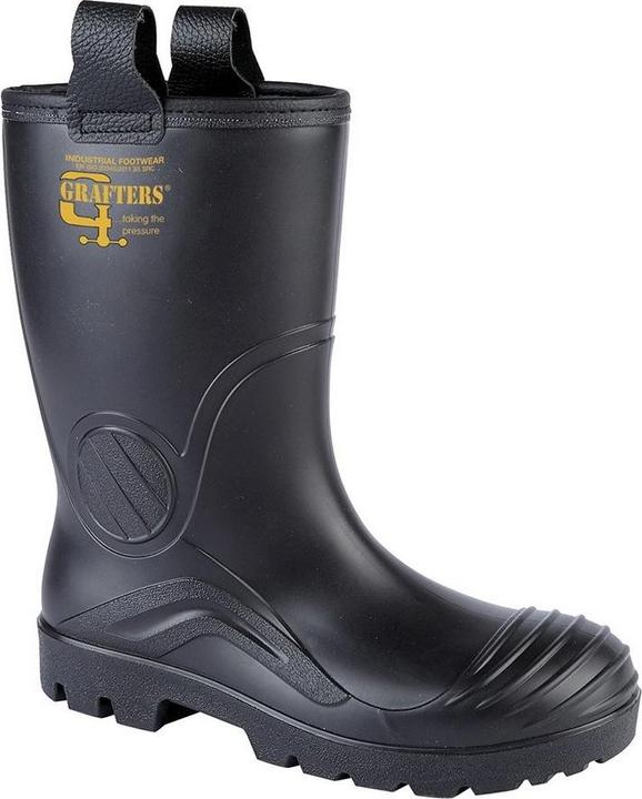 Grafters Pvcsicherheitsgummistiefel Wasserfest Industriestandard