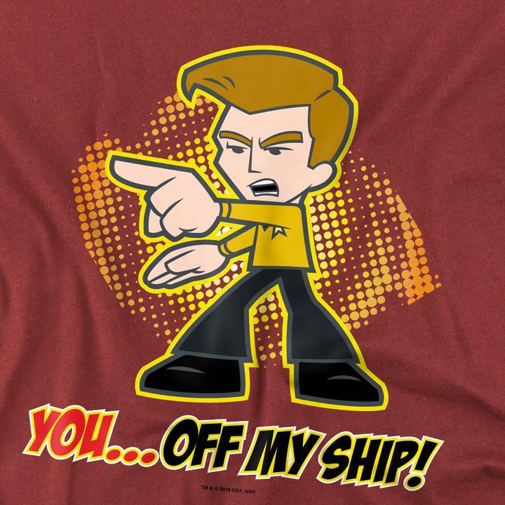 Immagine prodotto Star Trek Quogs Off My Ship Maglietta Uomo (L)