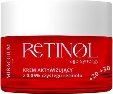 MIRACULUM Age-Synergy Retinol krem aktywizujący do twarzy na noc z 0.05% czystego retinolu 50ml (50 ml, Nachtcreme)