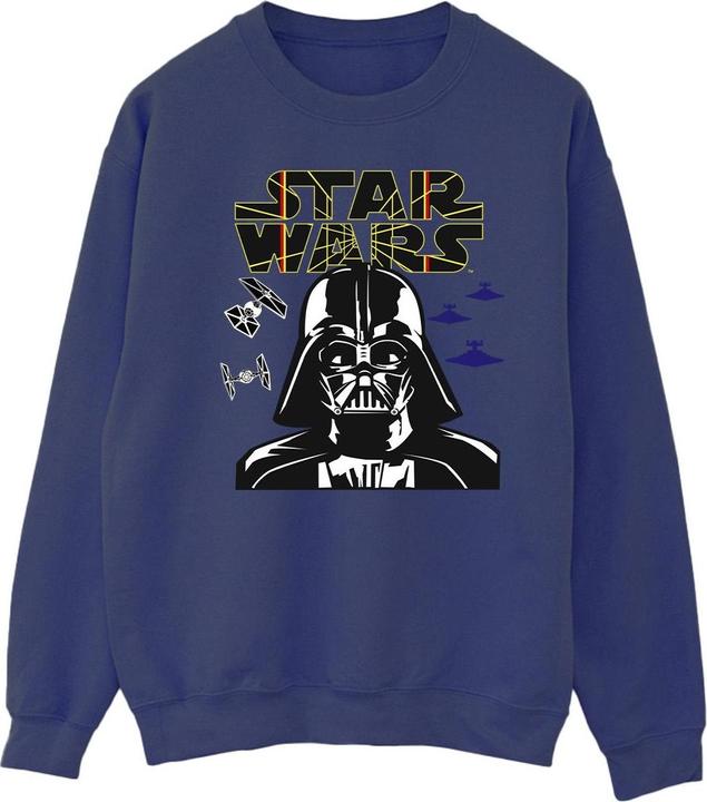 Actual product image Star Wars Mens Darth Vader Comp Logo Sweatshirt (S)