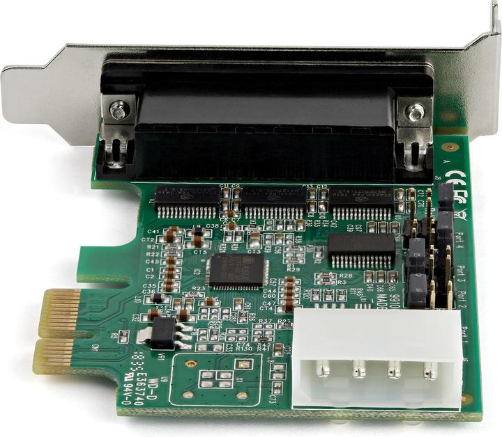 Actual product image StarTech .com 4 Port PCI Express RS232 Serial Adapter Card
