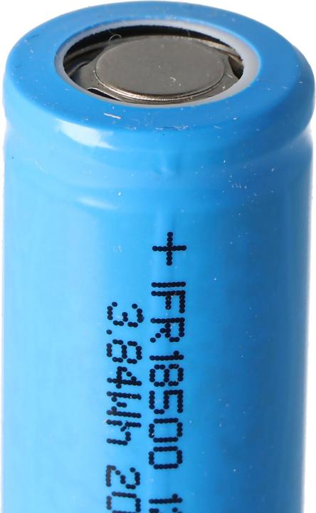 Actual product image EIZfan Battery IFR 18500 Flat Top without head unprotected (1 pcs., 18500, 1200 mAh)