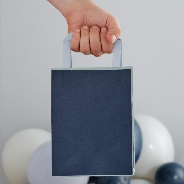 Actual product image Ginger Ray Paper Party Bags - Mix it Blue