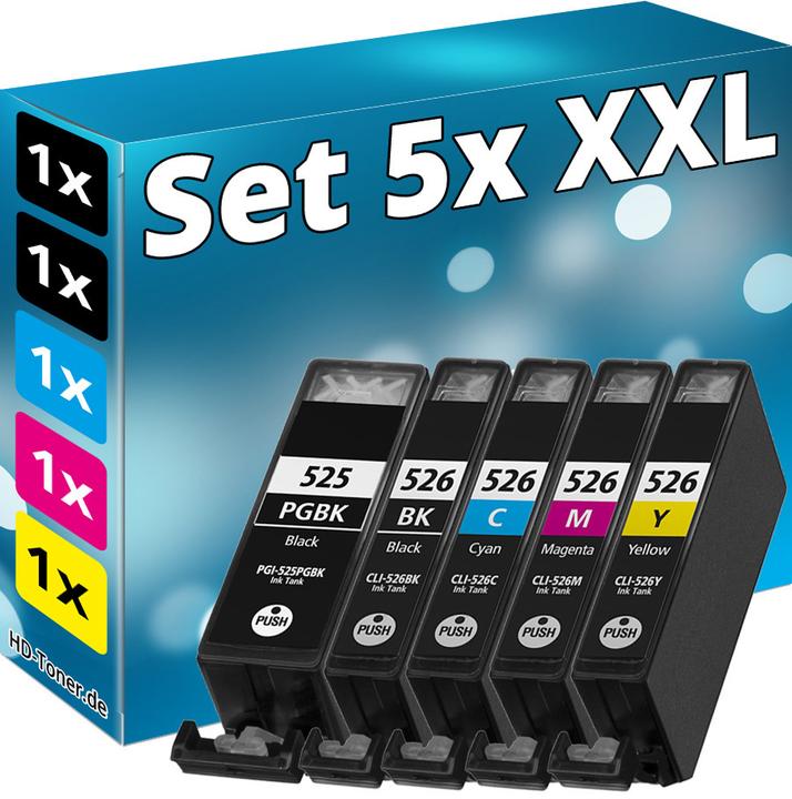 Immagine prodotto Druckfuxx 5x TINTE PATRONEN mit CHIP für CANON PIXMA MG6150 MG6250 MG8150 MG8250