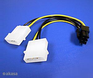 Immagine prodotto Delock Doppio adattatore PCIe 4P-6P