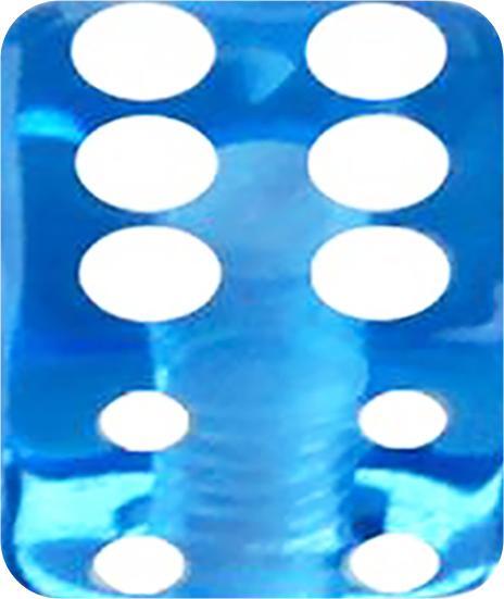 Produktbild Star Piercing Micro Würfel dunkelblau transparent (Acryl)