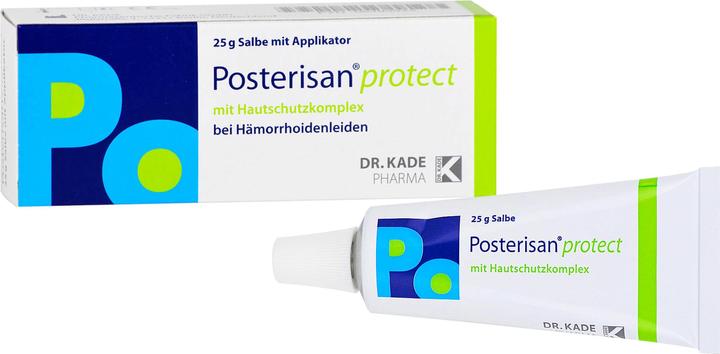 Actual product image Posterisan protect for haemorrhoids ointment with applicator, 25 g ointment (Intimate washing lotion)