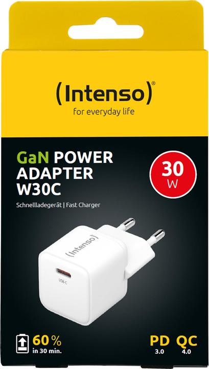Produktbild Intenso 1x USB-C GAN Adapter weiss (30 W)