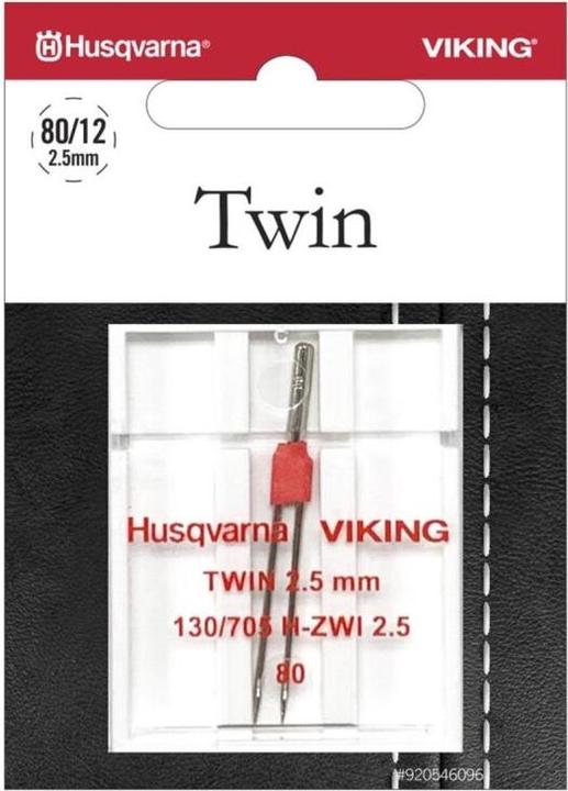 Produktbild Husqvarna Zwillingsnadel 80/12, Breite 2,5 mm