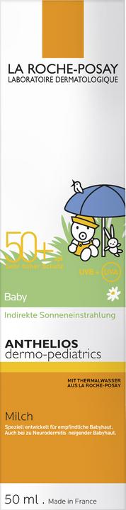 Produktbild La Roche Posay Anthelios Dermo-Kids Baby Milch Pflegende Sonnenschutz-Milch (Sonnenmilch, SPF 50+, 50 ml, 86 g)