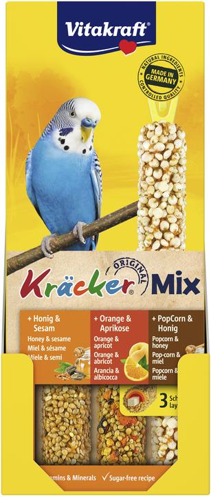 Actual product image Vitakraft Crackers® Mix Honey/orange/popcorn for budgies (3 x)