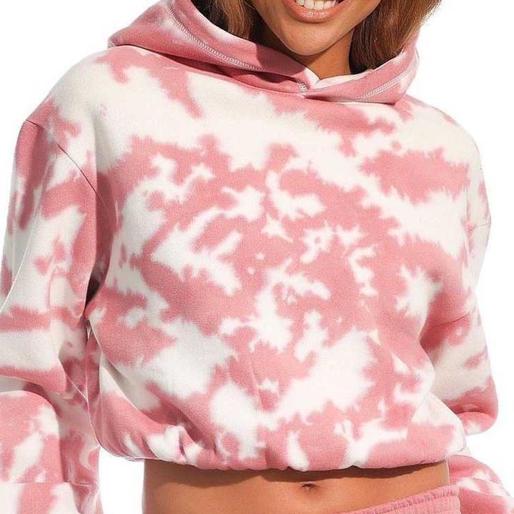 Immagine prodotto Light and Shade Felpa Corta con Cappuccio Tie Dye Donna (XS)
