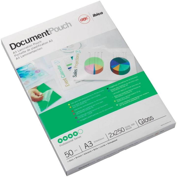 Image du produit GBC SACHETTE DE DOCUMENT - sachets de film de laminage à chaud (A3, 25 pièce(s), 150 µm)