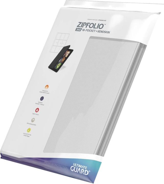 Actual product image Ultimate Guard Zipfolio Xenoskin 9-Pocket Weiss