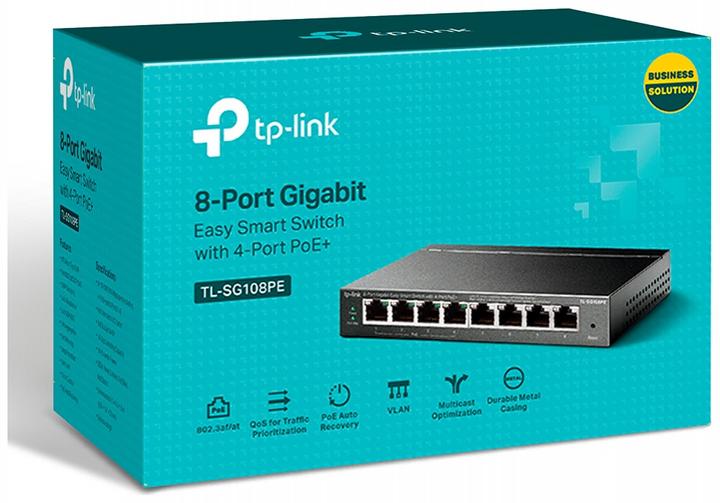 Immagine prodotto TP-Link Tl-Sg108pe (8 Porti)