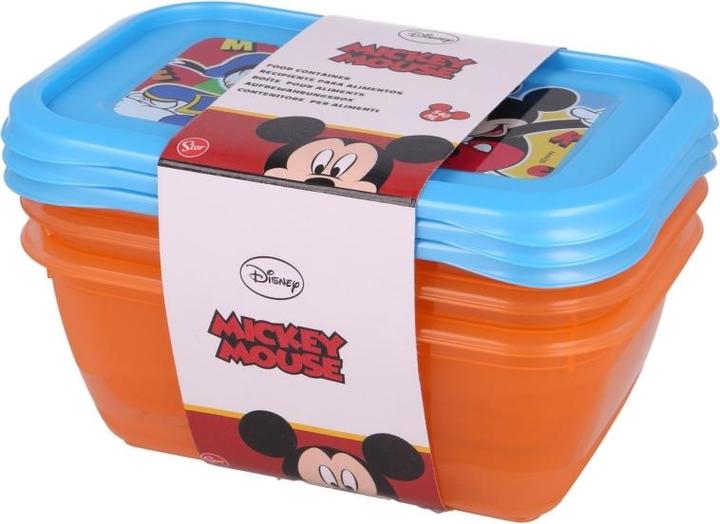 Actual product image Mickey Mouse 540 ml food container set (3 pieces) (0.54 l)