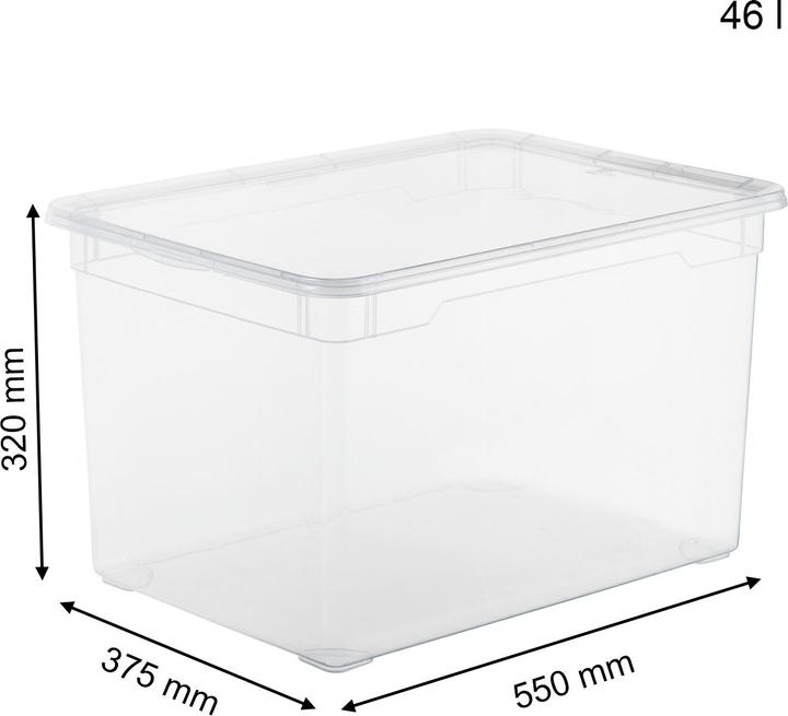 Produktbild Rotho Clear (55 x 37.5 x 32 cm, 46 l)