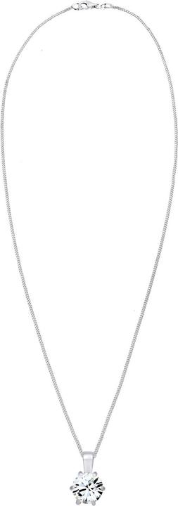 Immagine prodotto Elli Collana con catena a cordoncino Basic con cristalli in argento 925 (Cristallo di vetro, Argento 925)