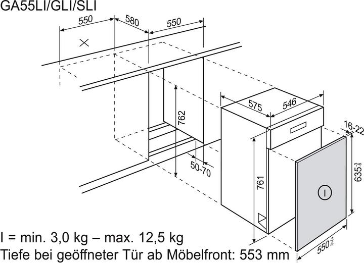 Actual product image Electrolux Ga55slicn