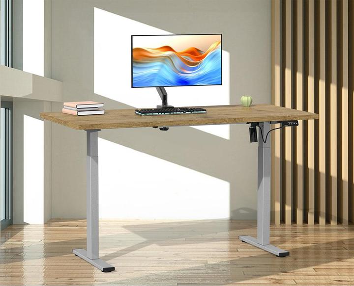 Produktbild VCM Schreibtisch verstellbar Lona 110x80 si (110 x 80 x 71 cm)