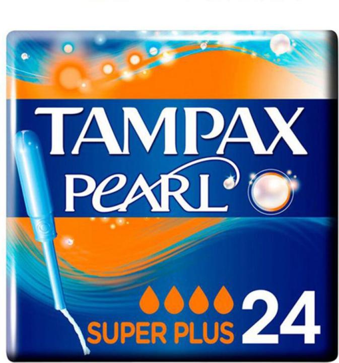 Immagine prodotto Tampax Perla Super Plus, blu, bianco, 24 pezzi (24 x)