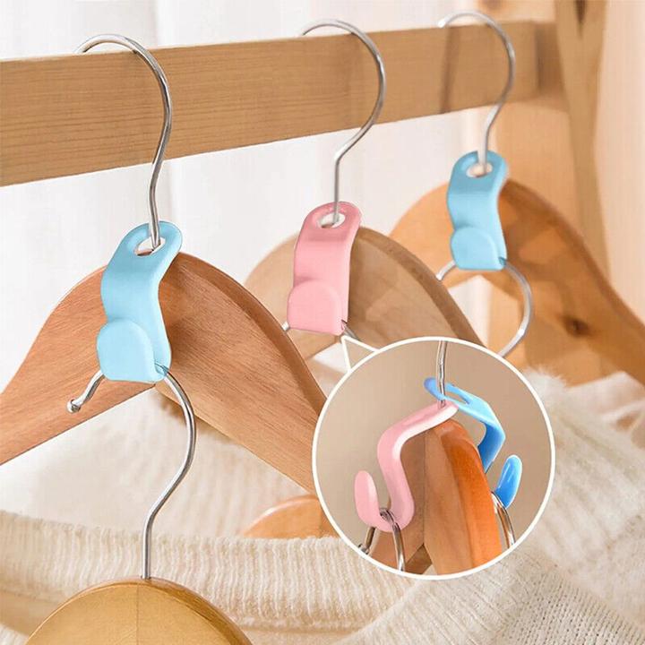 Produktbild König Design Kleiderbügel Verbinder Verbindungshaken Halter Kaskadierende Platzsparender (30 x)