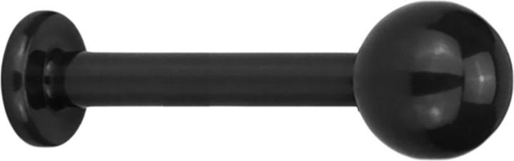 Star Piercing Micro Labret Absolute Black mit Kugel (ohne Messing, Chirurgenstahl 316L)