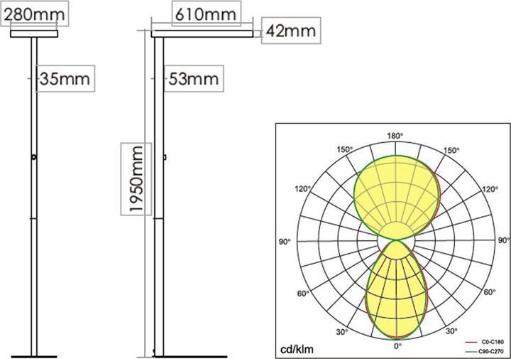 Immagine prodotto Contini Lampada da terra a LED (4600 lm)