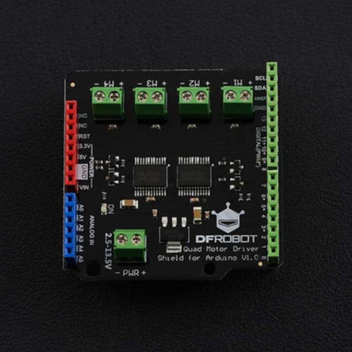 Produktbild DFRobot Quad DC Motor Driver Shield für Arduino