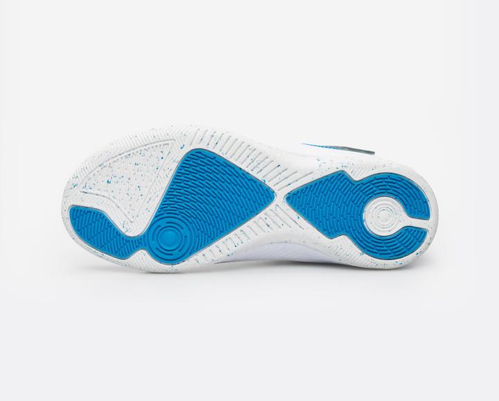Produktbild Kipsta Kinder Fussball Hallenschuhe Futsal - Eskudo 500 beige/blau (34)
