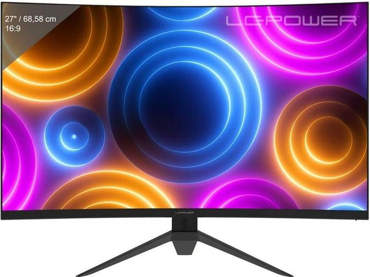 LC-Power 27"(68,58cm)TFT LC-M27QC 180Hz 2560x1440 Curved (2560 x 1440 Pixel, 27")