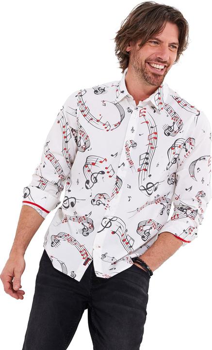Actual product image Joe Browns Music Note Print Long Sleeve Shirt (XL)