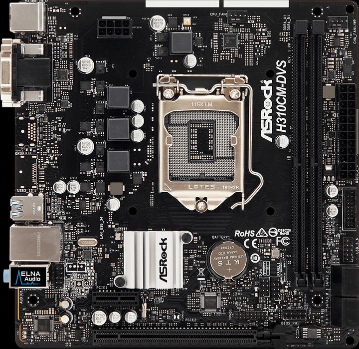Produktbild AsRock H310CM-DVS (LGA 1151, Intel H310, mATX)