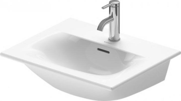 Duravit Handwaschbecken VIU 530x430mm m ÜL m HLB ohne Hahnloch weiss (430 mm, 530 mm)