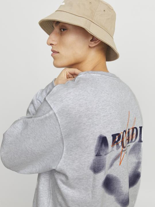 Actual product image Jack & Jones Jjecharge Graphic Sweat O-N Styd Aw24 Ln (XL)