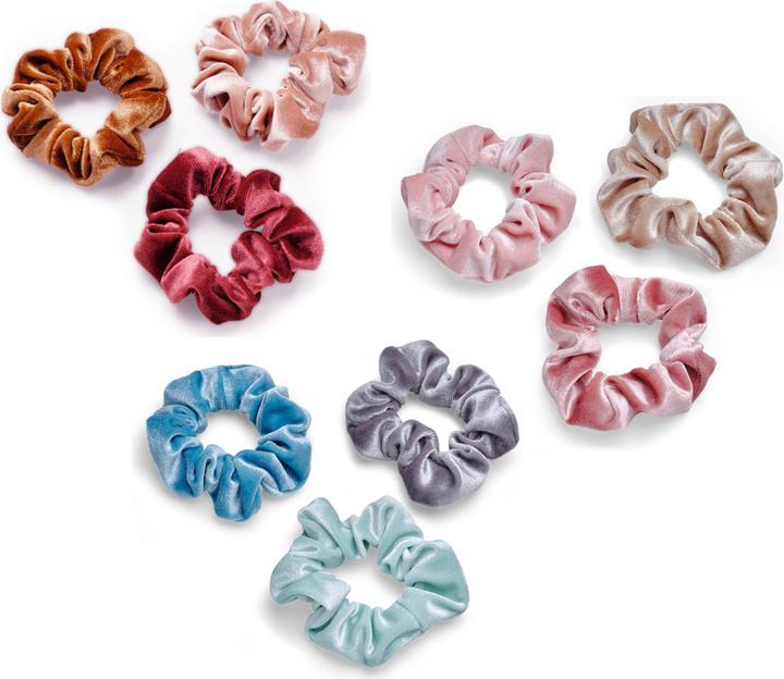 Produktbild Trisa Body Mind and Soul Scrunchie Yoga Samt Blau (Haargummi)