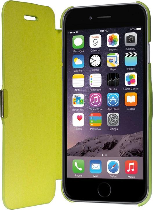 Produktbild König Design Flip Cover Schutzhülle Slim Case Handyhülle Bookstyle für Apple iPhone 6 / 6s Grün (Apple iPhone 6)