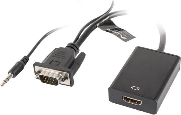 Lanberg VGA - HDMI (VGA, HDMI, 20 cm)