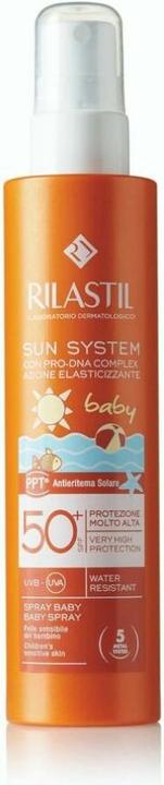Immagine prodotto Rilastil Sun System Baby Spray Trasparente Spf 50 200ml (Spray solare, SPF 50, 200 ml, 0.20 g)