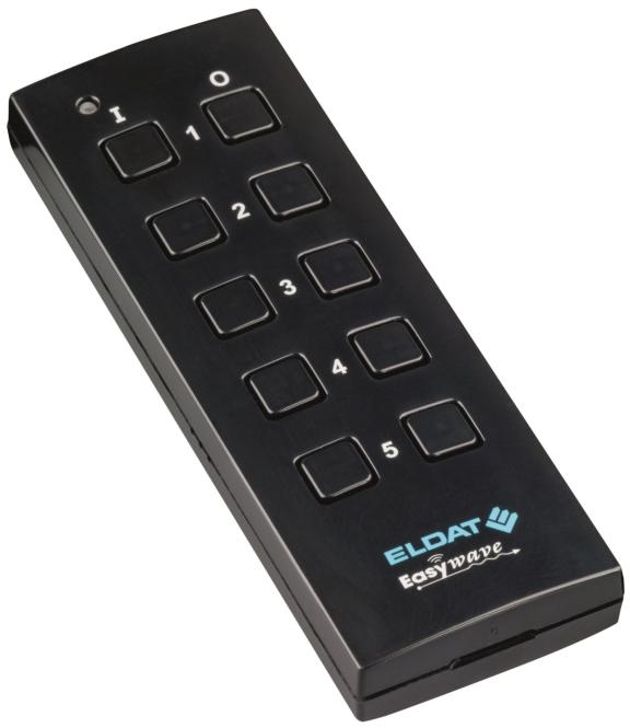Productafbeelding Eldat Handzender RT34E5005-01-22K 5-kanaals, diepzwart RAL9005