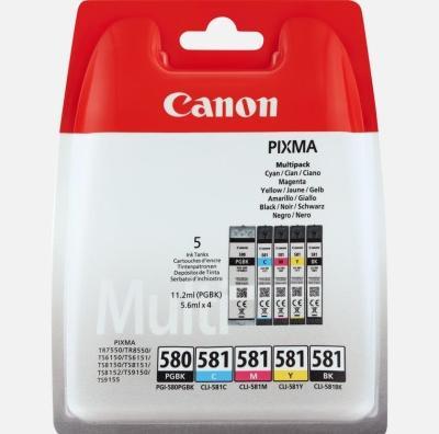 Image du produit Canon PGI-580/CLI-581 Multipack (PGBK, C, M, Y, BK)